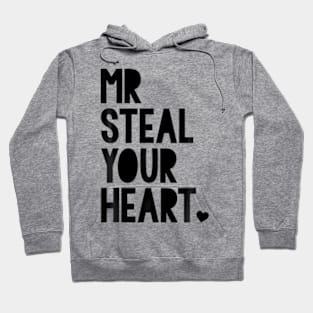 Boys Valentine Mr Steal Your Heart For Boys Toddlers Hoodie